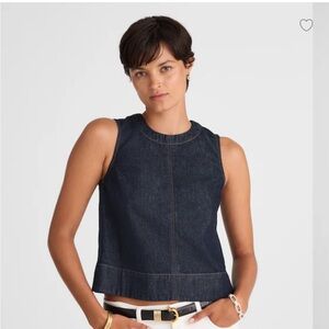 Madewell Denim Boxy Shell Top